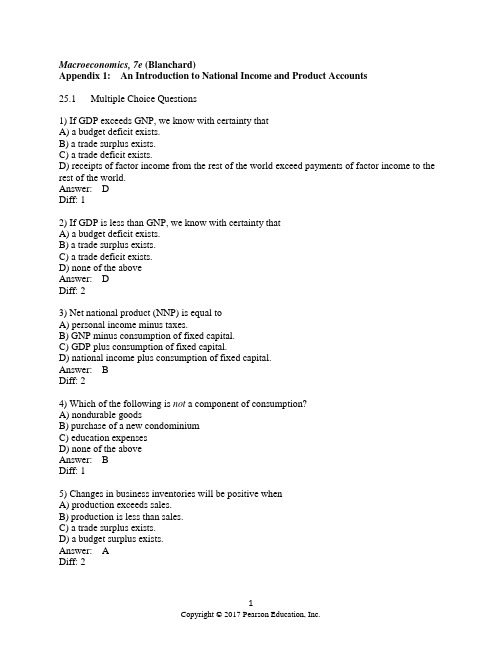 布兰查德宏观经济学第七版第7版英文版appendix (1)