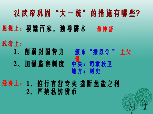 七年级历史上册 第14课 东汉的建立与衰亡课件 北师大版