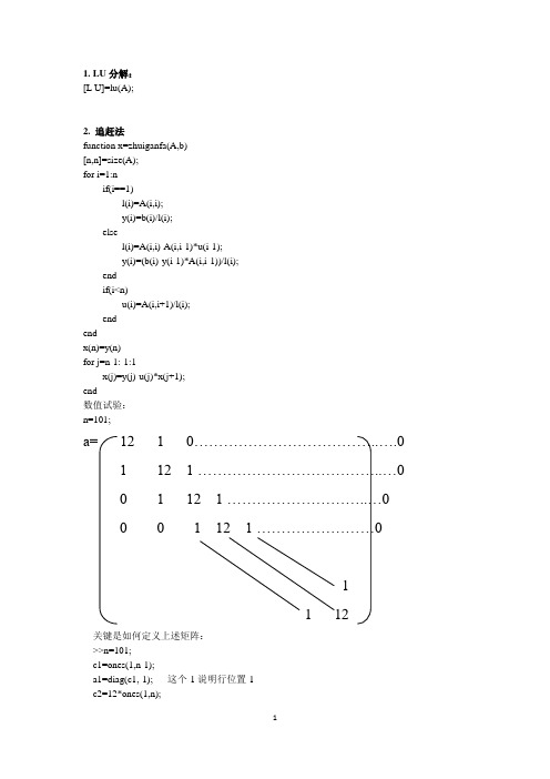 数值分析编程总结