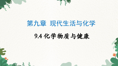 粤教版九年级化学下册 化学物质与健康课件