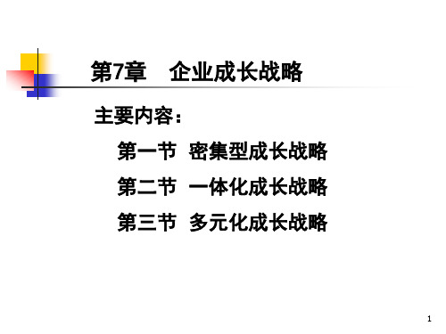 企业成长战略