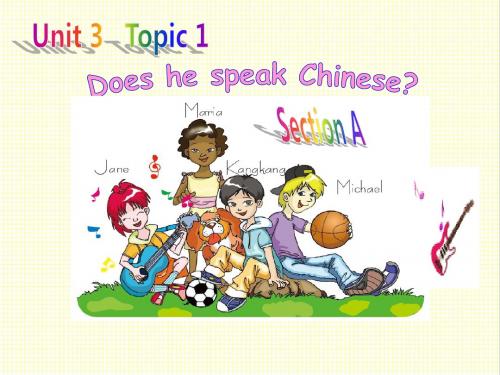 最新仁爱版英语七年级上册Unit 3Topic 1 Does he speak ChineseA (3)公开课课件