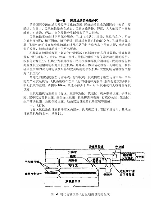 民航培训 民用机场的功能分区