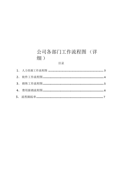 公司各部门工作流程图(详细)