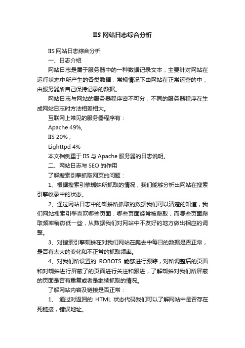 IIS网站日志综合分析