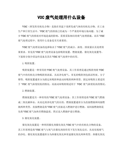 VOC废气处理用什么设备