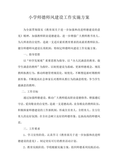 2014师德教育方案