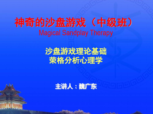 魏广东主讲沙盘游戏疗法中级班：分析心理学人格论