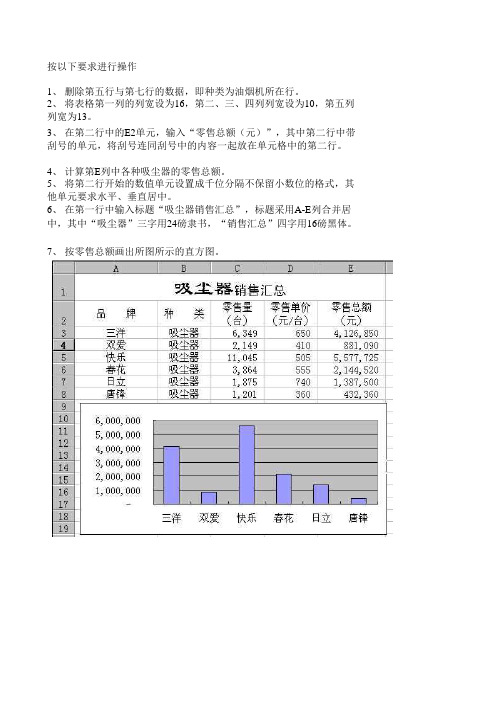 职称计算机2013Excel操作练习题08