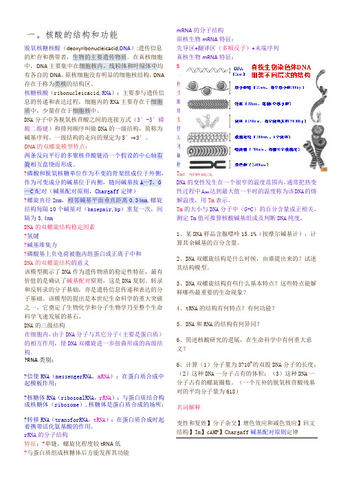 生物化学超详细复习资料图文版