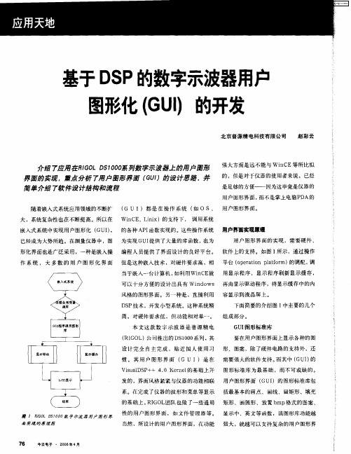 基于DSP的数字示波器用户图形化(GUI)的开发