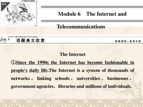 (新课标)高中英语 Module 6 The Internet and Telecommunic