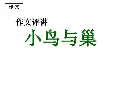 小鸟和巢