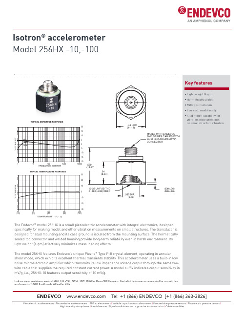 Endevco 256HX 小型震动传感器说明书