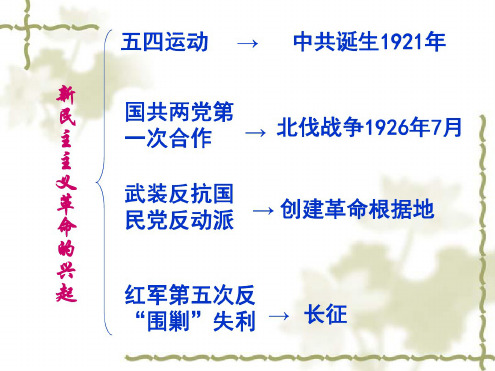 历史：第三单元《新民主主义革命的兴起》复习课件(人教新课标八年级上)(2)