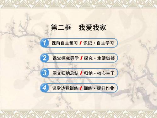 七年级政治上册第三单元第一节第3框我爱我家课件9湘师版(道德与法治)