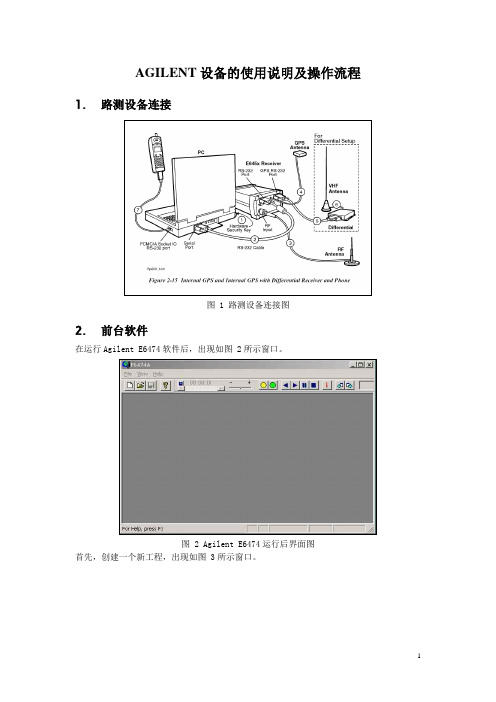 AGILENT设备的使用说明及操作流程