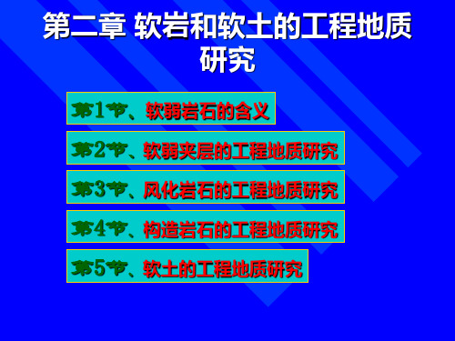 第二章软岩和软土的工程地质研究