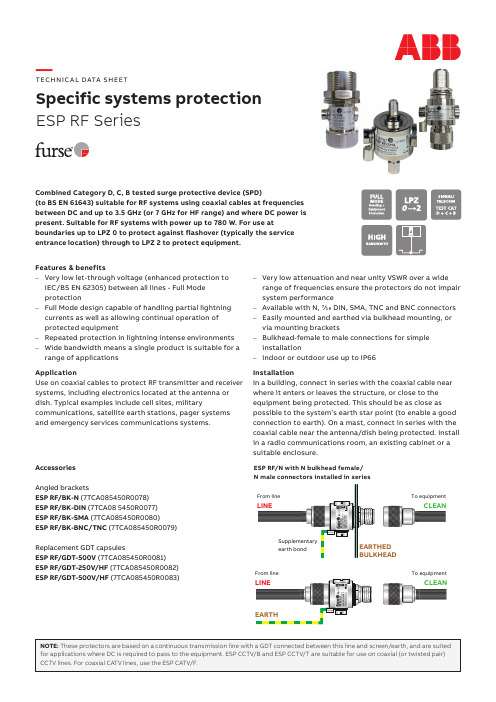 ESP RF Series 防电压保护设备说明书