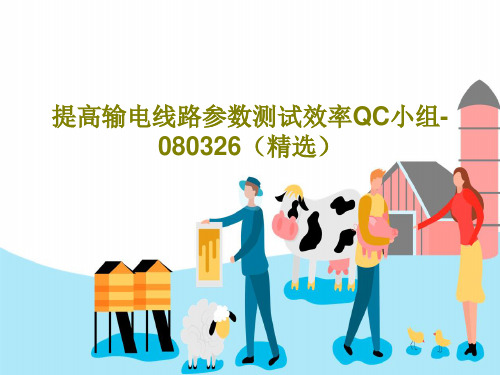 提高输电线路参数测试效率QC小组-080326(精选)PPT文档共29页