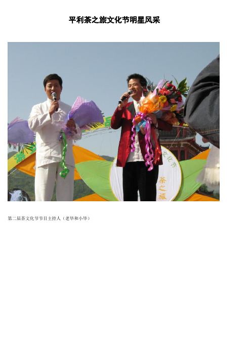 平利茶之旅文化节明星风采