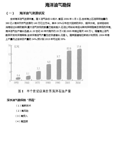 海洋油气资源开发