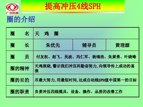 QCC提高冲压4线SPH