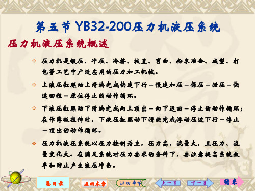 YB32-200压力机液压系统全解