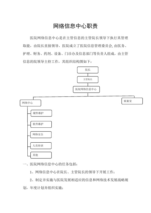 网络信息中心职责