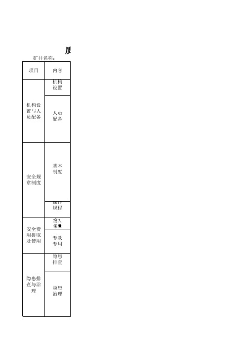 质量标准化及安全隐患检查指令书 