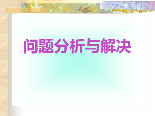 《问题分析与解决》幻灯片PPT