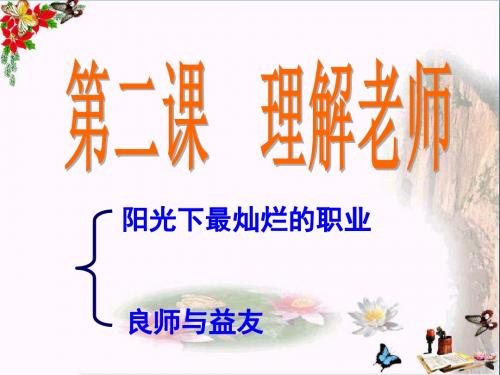 【初中政治】理解老师ppt优秀课件3(3份)