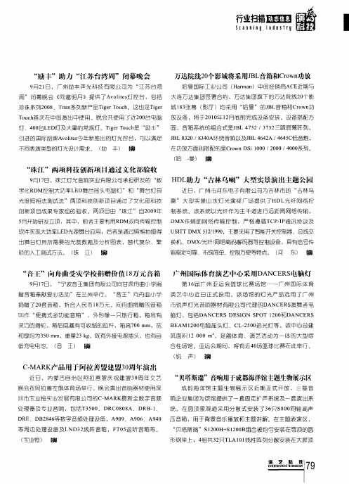 C—MARK产品用于阿拉善盟建盟30周年演出