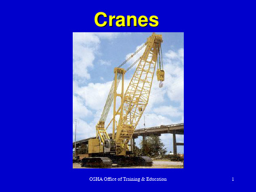 起重安全培训全英文版Cranes