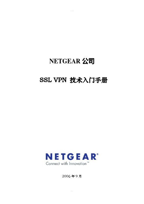 NETGEAR SSL VPN 技术入门手册