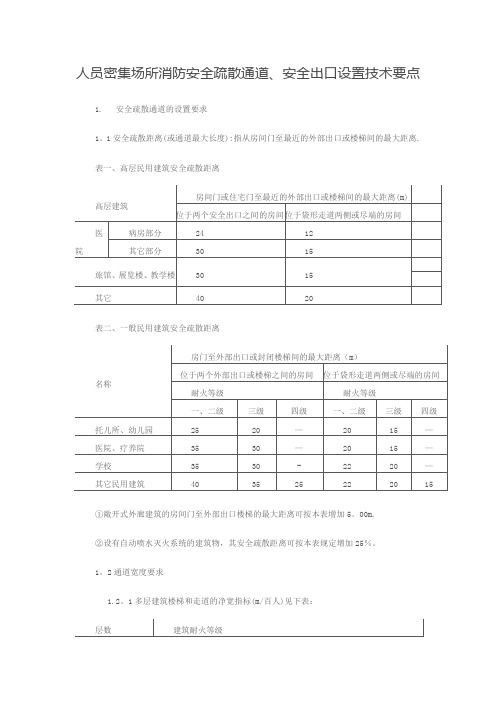 7(标准)人员密集场所消防安全疏散通道