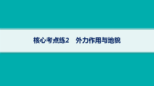 高考地理二轮总复习专题4 地表形态的塑造 核心考点练2 外力作用与地貌