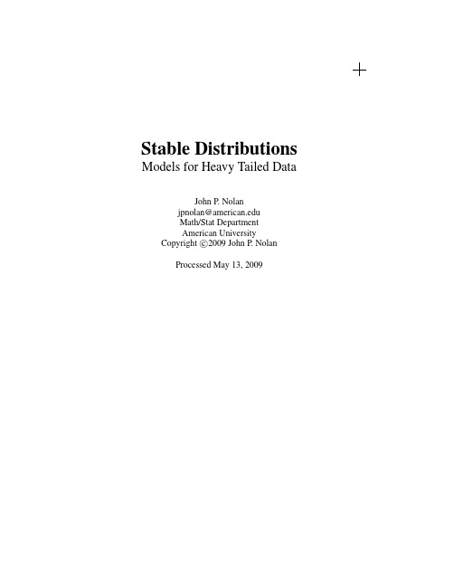 Stable Distributions