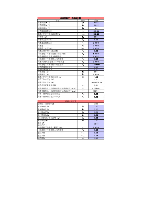 冲刷计算