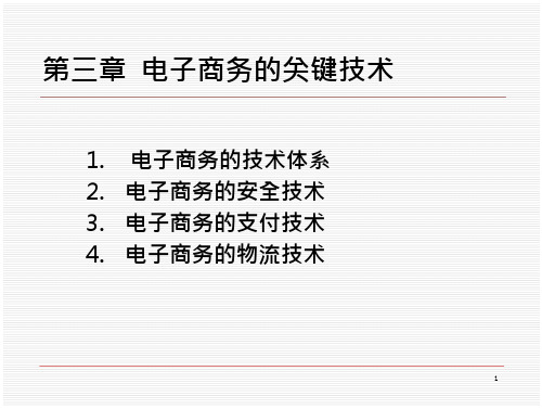 第三章电子商务的关键技术