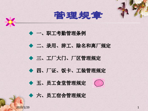 管理规章制度范本(PPT 68页)