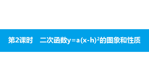 22.1.3  第2课时 二次函数y=a(x-h)2的图象和性质