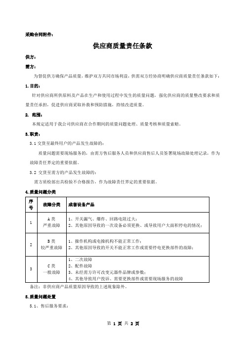 质量责任确认函--OEM厂家版