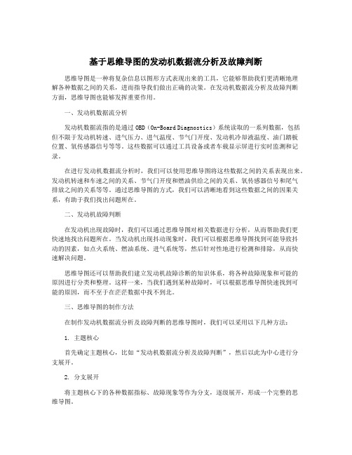 基于思维导图的发动机数据流分析及故障判断