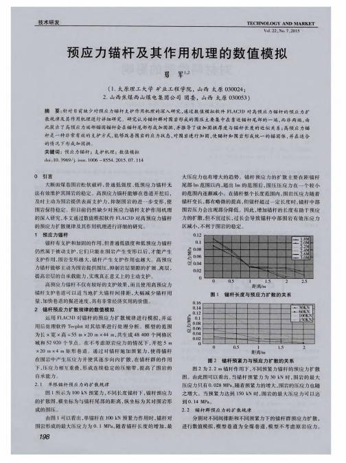 预应力锚杆及其作用机理的数值模拟