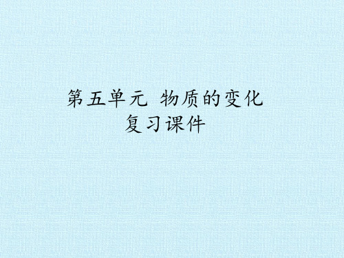 【浙教版】物质的变化精品ppt课件1