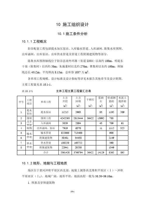 阳谷南水北调配套工程施工