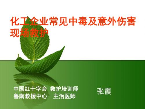 化工企业常见中毒以及意外伤害现场救护PPT课件