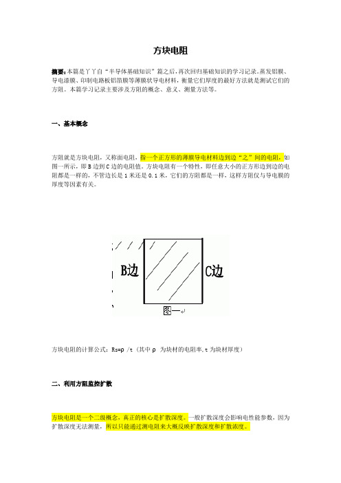 方块电阻