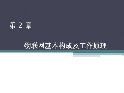 chap2物联网技术导论  第 2 章